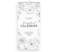 Calendario mensual perpetuo de pared para cumpleaños, aniversarios y fechas especiales | Encuadernado con espiral con papel premium de 120 g/m² - Perfecto para hacer seguimiento de eventos importantes