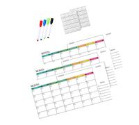 Calendario mensual, pizarra blanca, borrado en seco con marcadores, planificador para oficina, trabajo, estudio, borrado en seco, planificador mensual para programación del hogar