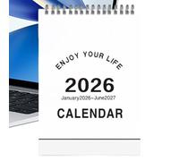 Calendario Mini Para 2026 | Planificador De Enero De 2026 A Junio De 2027 - Calendario de Empleo del Tiempo - Destinado A Familia A Amigos A Estudiantes En Casa Para Interior En La Escuela Y La