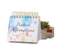 Calendario motivacional,Calendario de mesa motivacional 2025,Página de calendario de pie por día - Decoración de escritorio para mujeres, calendario diario