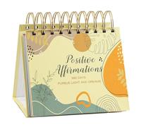 Calendario motivacional de escritorio - Papel 2025 | Calendario diario con citas inspiradoras, calendario diario inspirador, planificador de escritorio de 365 días para y noche | Para planificación de