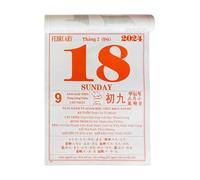 Calendario Mural Mensual 2026,Papel Grueso Vietnamita Diario - Planificador Anual Tradicional para el Año 2026,Para Planificar Citas en Casa Oficina y