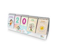 Calendario Niños Montessori | Calendario Semanal Infantil | Calendario Infantil Educativo Editorial GEU (Inglés)