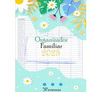 Calendario Organizador Familiar 2025 5 columna: Planificador Familiar 2025 5 Personas Español Mensual Vista, 12 Meses (Enero 2025 - Diciembre 2025), Para Organizarse Mejor en Familia Perfecto Regalo