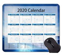Calendario para 2020 años Alfombrillas de ratón personalizadas, alfombrilla de ratón de oficina con temática de pastizales hermosos