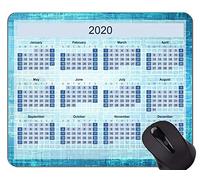 Calendario para 2020 años Gaming Mouse Pad, Circuit Formula Themed Mouse Pads