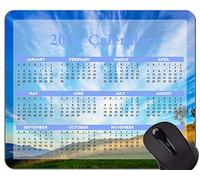 Calendario para 2021 años Alfombrilla de ratón Original Personalizada, Alfombrilla de Goma Antideslizante con temática de Prairie Mountain Peak