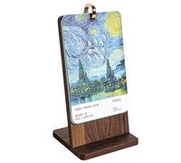 Calendario para el escritorio, pintura al óleo creativa, calendario de escritorio con diseño estético, para organizar la planificación del escritorio, la casa, el lugar de trabajo, la escuela, los