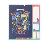 Calendario pared 2025 2026 Stitch - Organizador semanal Familiar : Planificador mensual 2025 2026 | Incluye Pegatinas, Notas Adhesivas y Cuelga Fácil [16 MESES]