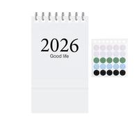 Calendario pequeño para escritorio, planificador escolar de enero de 2026 a julio de 2027, calendario mensual de escritorio, para el hogar, lugar de trabajo, dormitorio, biblioteca, mostrador, sala de