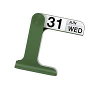Calendario permanente de mesa de plástico ABS diario con fechas, semanas, mes, pantallas para planificación diaria, programación de ABS