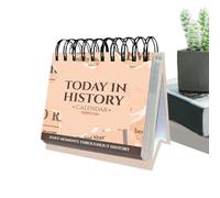 Calendario perpetuo - 365 días de historia | Calendario de escritorio en la historia | Hechos diarios de la historia mundial y anécdotas asombrosas, calendario de escritorio para los amantes de la