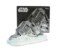 Calendario Perpetuo 3D Star Wars Atat Derribado - Figuras Star Wars ideal decoración - Calendario sobremesa de figura Star Wars, licencia oficial