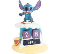 Calendario perpetuo 3D Stitch Surfer - Calendario 3D Disney - Figuras Disney, decoración Stitch - Calendario sobremesa figura Stitch, Calendario perpetuo Stitch - Stitch regalos oficial