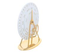 Calendario Perpetuo de Escritorio Moderno y Minimalista Giratorio de Metal | Accesorio de Escritorio sin Batería, Diseño Compacto para Oficina y Recepción, Decoración Vintage
