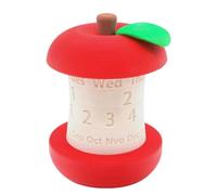 Calendario perpetuo giratorio de frutas decoración reutilizable | Calendario de fecha de mes impreso en 3D para mesa de comedor, dormitorio, apartamento, mesita de noche, niños y estudiantes