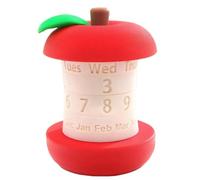 Calendario perpetuo para escritorio, giratorio, decoración reutilizable | Calendario de fecha de mes impreso en 3D para mesa de comedor, dormitorio, apartamento, mesita de noche, niños y estudiantes