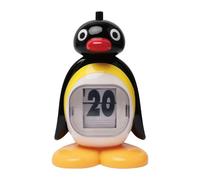 Calendario Perpetuo - Penguins Calendar Pressing Desk Decor | Administración De Calendarios Retro Acrílicos De 12 Cm | Lindo Regalo De Animales | Pantalla De Fecha De Tipo De Empuje Diario Para Dormit