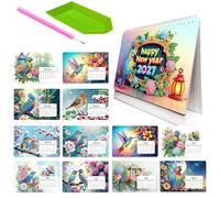 Calendario Pintura De Gemas DIY | Planificador Arte Y Manualidades | Calendario Anual 2027 | Para Programación, Organización, Planificación, Citas, Oficina En Casa Y Estudio