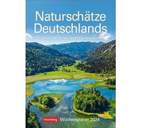 Calendario semanal 2024 de Naturschätze de Alemania, con fotos de pared, calendario de 2024 con fotos para amantes de la naturaleza, 25 x 35,5 cm, formato vertical, 53 hojas con citas y semana crónica