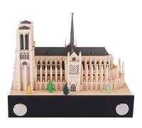 Calendario semanal 3D 2026 - Notre-Dame de Paris | Calendario de manualidades con modelo arquitectónico 3D en papel | Decoración de escritorio & figura decorativa exclusiva