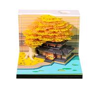 Calendario semanal de veintiséis con luz LED, escultura de papel tridimensional, bloc de notas, planificador de escritorio de papel especial, concepto de regalo, calendario extraíble para uso en la