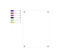 Calendario transparente para nevera, planificador magnético acrílico reutilizable para cocina, toallita en seco para superficie para listas de compras y tareas, 8.27 x 11.69 pulgadas (A3)