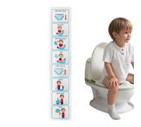 Calendario visual de entrenamiento para ir al baño, calcomanía de rutina de inodoro para niños | Enseña a los niños a usar el inodoro, tabla de rutina de educación especial para el aula ayuda