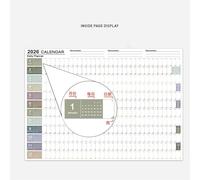 calendarioPared 2026: Póster Plegado De 12 Meses, calendarioPóster De Pared, Organizador De Horarios Para Familiares, Amigos, Estudiantes, Profesores, Decoración Interior Del Hogar | Calendari