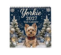 Calendarios de Pared 2027 de Perro Planificador Familiar Canino de Enero | Calendario Planificador para Cachorros para Apartamento Residencia Universitaria Hotel Hogar Interior Dor