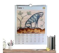 Calendarios De Pared - Calendario Mensual Medieval De Para Colgar | Planificador Anual 2026 Para Colgar Con Recordatorios Para Celebraciones De Cumpleaños Y Fiestas En Casa Oficina Cocina Ho