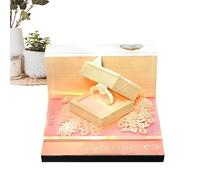 Calendars 2025, Paper Carving Art Memo Pad Notepad, Valentine's Day Design Desk Calendar with Light, 3.86x3.86x2.76 inches Art Calendar Sculpture for Work