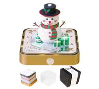 Calendrier 2026 - Bloc-Notes en Papier Découpage Bonhomme de Neige | Calendrier Décoratif de Noël pour Bureau, École, Maison, Chambre, Salon | Organisation Hivernale