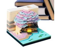 Calendrier de la note de mémoire 3D 2026 | Calendrier de notes de sculpture Rip Awing, Creative 2026 Note Memo Pad Desktop Planner para Housemands Holidays Hogar Oficina Aniversario du Nouvel A