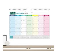 Calendrier Mural 2026 - Planificateur Mensuel et Hebdomadaire à Cases Lignées | Calendrier 18 Mois Janvier 2026-2027 | Pour Rendez-vous, Planning Scolaire, Maison, École, Famille, Noël