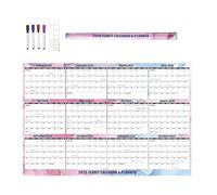 Calendrier Mural 2026 | Planificateur Mensuel Planning d'emploi du temps - Calendrier 2026 En Papier Fournitures Scolaires | pour Mémo, Planification, Entrée, École, Bureau, Salon, Chambre, Bibliothèq