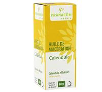 PRANAROM - Calendula - Aceite Vegetal 100% Natural y Bio - para pieles Sensibles - Calma Picaduradas - para Golpes, Heridas, Moretones y Quemaduras - Cuidado de Cara - Cuerpo y Cabello - 50ml