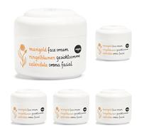 CALÉNDULA Crema facial calmante para piel seca, sensible o deshidratada | Hidratación intensa y nutrición | Vegana y con extracto de caléndula | A partir de 12 años | 50 ml de ZIAJA (Paquete de 5)