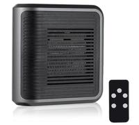 Calenfador de Enchufe Cerámico de 600 W, Plug Heater Mini Cerámico Portátil, 2 Niveles de Calor, Termostato Regulable, Calefactor Baño con Pantalla LED Ideal Para Oficinas y Baños