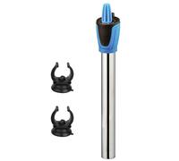 Calentador Acuario Sumergible 200W para Tanque de Pescados Acero Inoxidable 28cm con 2 Ventosas BPS-6086 200W