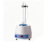 Calentador agitador magnético termostático de laboratorio con pantalla digital, sonda de temperatura, máximo 300 °C para calentamiento y agitación de líquidos, 250 ml
