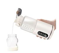 Calentador Biberones Bebé Portátil, Calienta de Leche 300ml Visual con Control de Temperatura, para Viajes, al Aire Libre, en Casa, Calentamiento Rápido, Temperatura Regulable 37°C a 55°C
