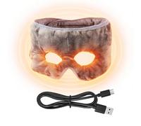 Calentador de | 3 niveles de calor ajustable con USB, diadema calefactora | Máscara térmica para ojos - para hombre, viaje, noche, aviones, insomnio, casa