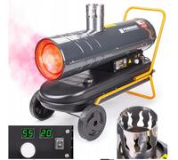 Calentador de Aceite 40 Kw 230V Ventilador Con Chimenea Y Termostato LCD Diesel