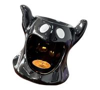 Calentador de Aceite de cerámica de Temporada, Base para portavelas de Halloween con Cuenco para Estante de, decoración Interior del hogar, Calentador de Aceite de cerámica de Halloween,