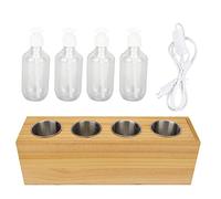 Calentador de Aceite de Masaje de 4 Botellas, Dispensador de Calentador de Loción Eléctrico Calentado, Masaje de Spa en el Hogar de Salón Profesional, Dispensador de Calentador