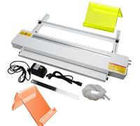 Calentador de acrílico para hojas de plástico, máquina dobladora de calor ajustable con ángulo de 0 a 90 °, temperatura de 0 a 100 °C para tiras acrílicas, herramienta plegable de 60 cm