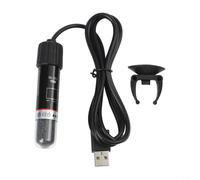 Calentador de acuario alimentado por USB de 10 W con termostato automático para peceras pequeñas, tortugas, agua salada, cuencos de agua dulce de hasta 2,5 l, negro (USB)