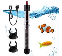 Calentador de acuario de 200 W, termostato ajustable, mini calentador de acuario, calentador de acuario ajustable, varilla calefactora para tanques de peces y acuario, con 2 secciones de funda