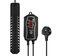 Calentador de acuario de 500 W con controlador de temperatura externo, calentador sumergible para peceras con pantallas dobles digitales LED grandes, calentador de tanque que mantiene la temperatura